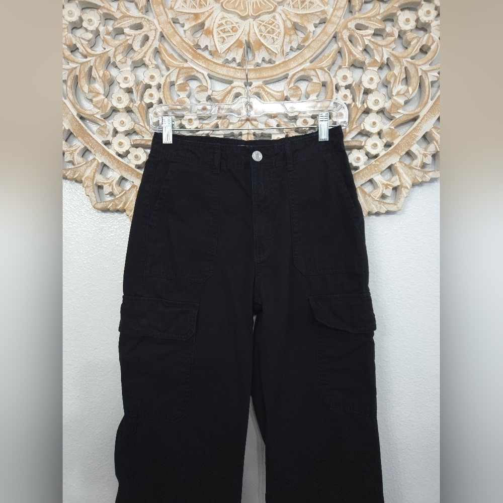 Zara Black Cargo Pants - Picture 4 of 10